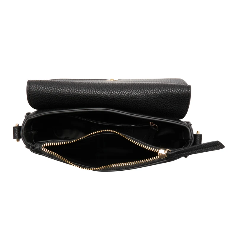 Valentino Bags Miramar Black Shoulder Bag VBS7UE02GNERO