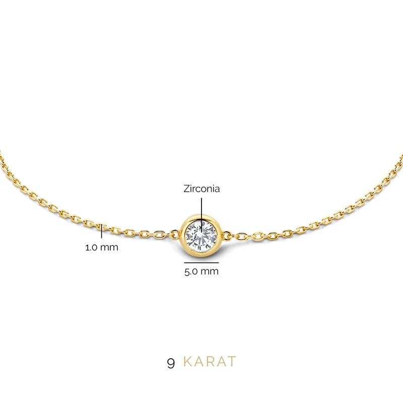Beloro Jewels Monte Napoleone Lucilla 9 karaat armband BO320009