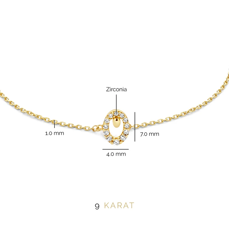 Beloro Jewels Monte Napoleone Leontina 9 karaat armband BO320011