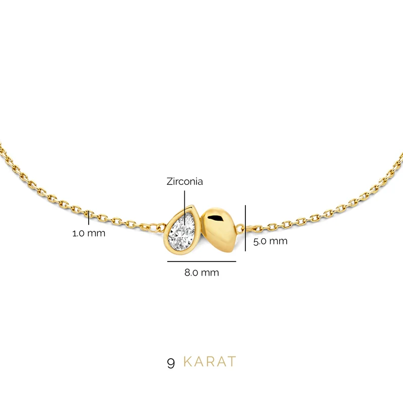 Beloro Jewels Monte Napoleone Natalia 9 karaat armband BO320012