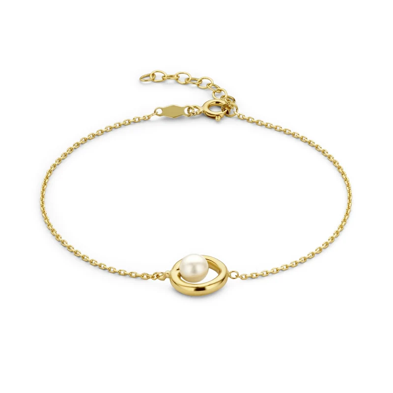 Beloro Jewels Monte Napoleone Perla 9 Karaat Armband BO320023