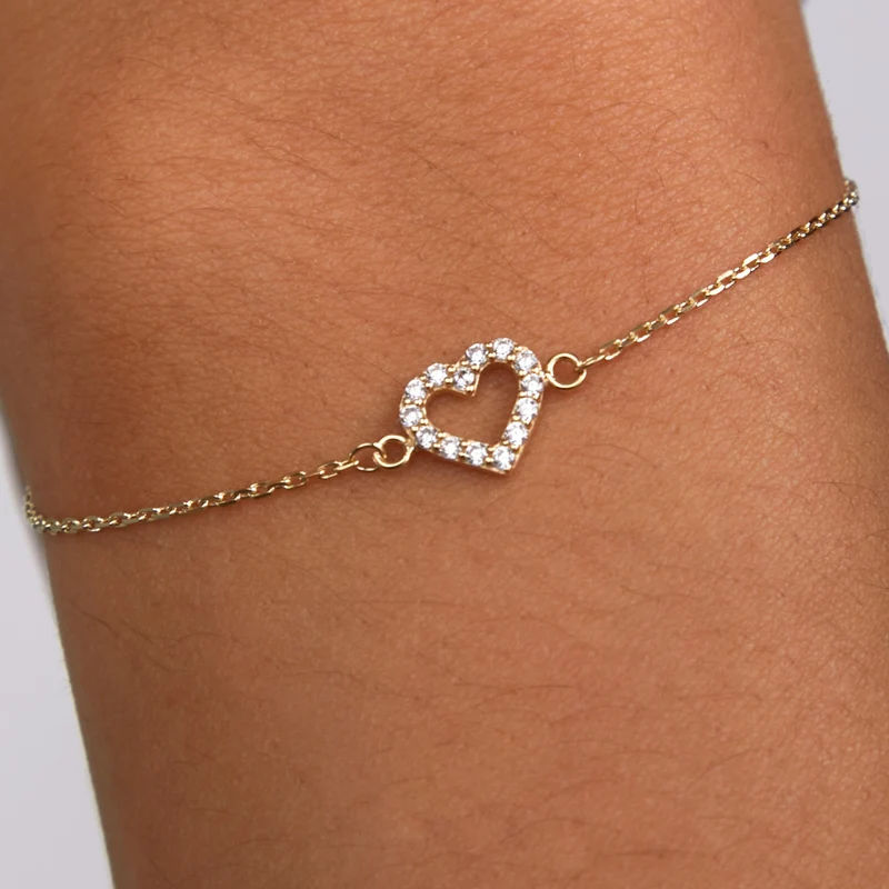 Beloro Jewels Monte Napoleone Valentina 9 karaat armband met zirkonia BO320042