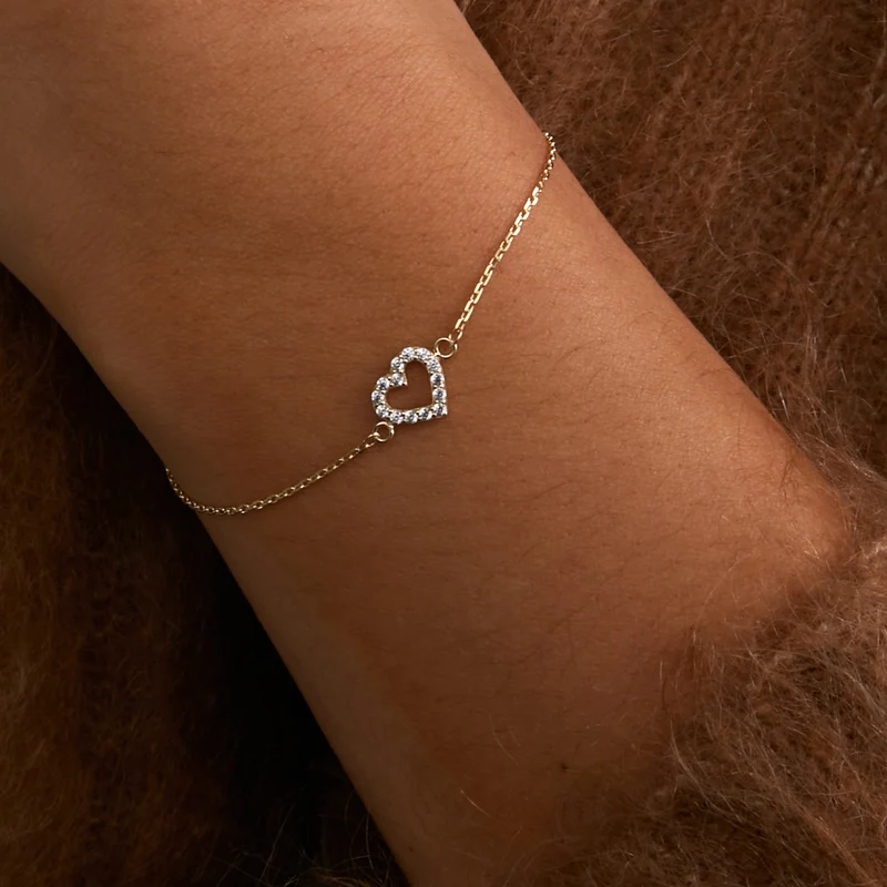 Beloro Jewels Monte Napoleone Valentina 9 karaat armband met zirkonia BO320042