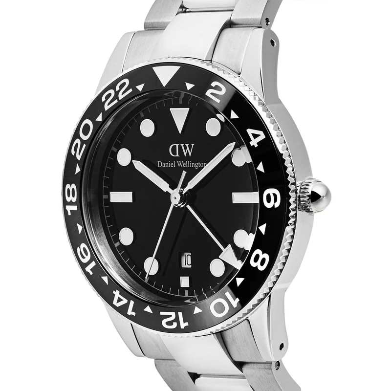 Daniel Wellington Iconic Link Zwarte Keramische Bezel Herenhorloge DW00100919