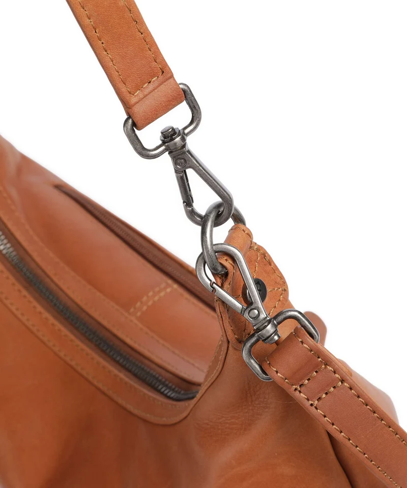 The Chesterfield Brand Wax Pull Up Cow Fierra Bolso de hobo cognac