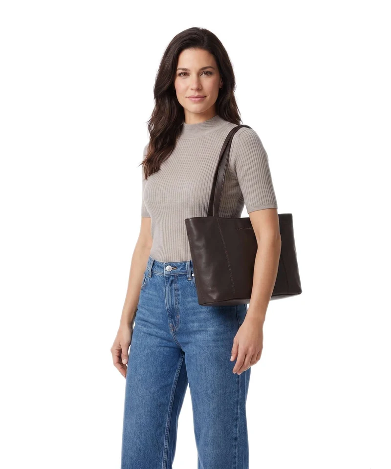 The Chesterfield Brand Wax Pull Up Cow Anira Bolsa shopping brown