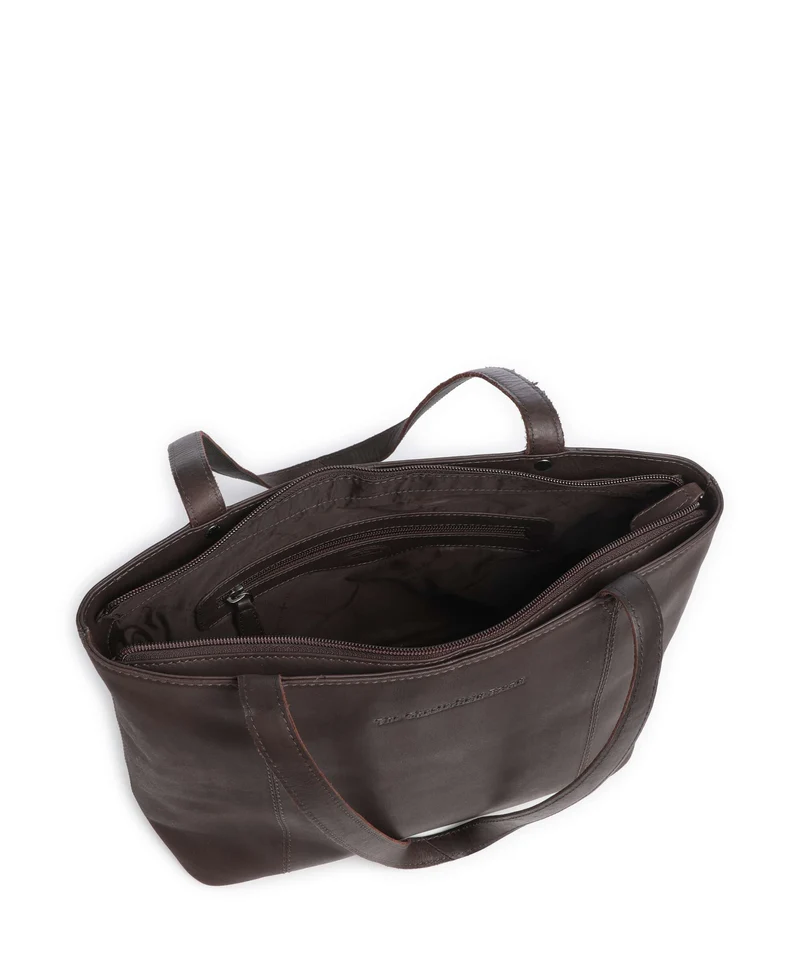 The Chesterfield Brand Wax Pull Up Cow Anira Bolsa shopping brown