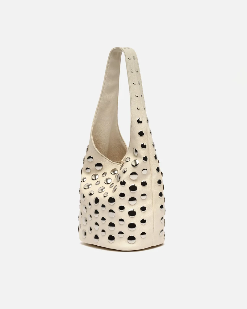 Tudi-1 bolso de hombro pequeño con detalles metálicos ED.