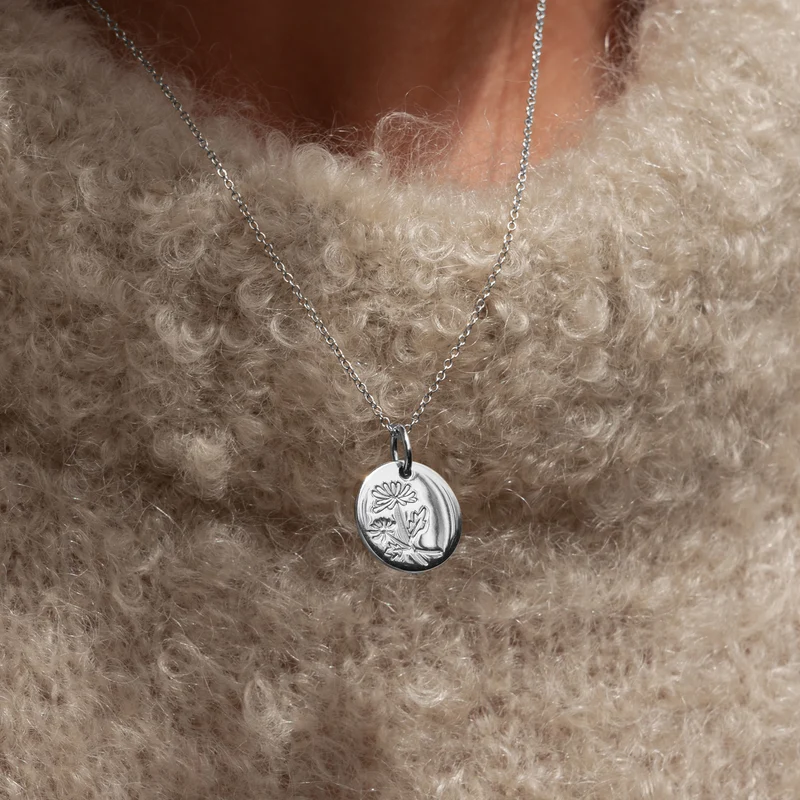 Violet Hamden Venus 925 Sterling Zilveren Ketting met geboortebloem VH340026-SEP
