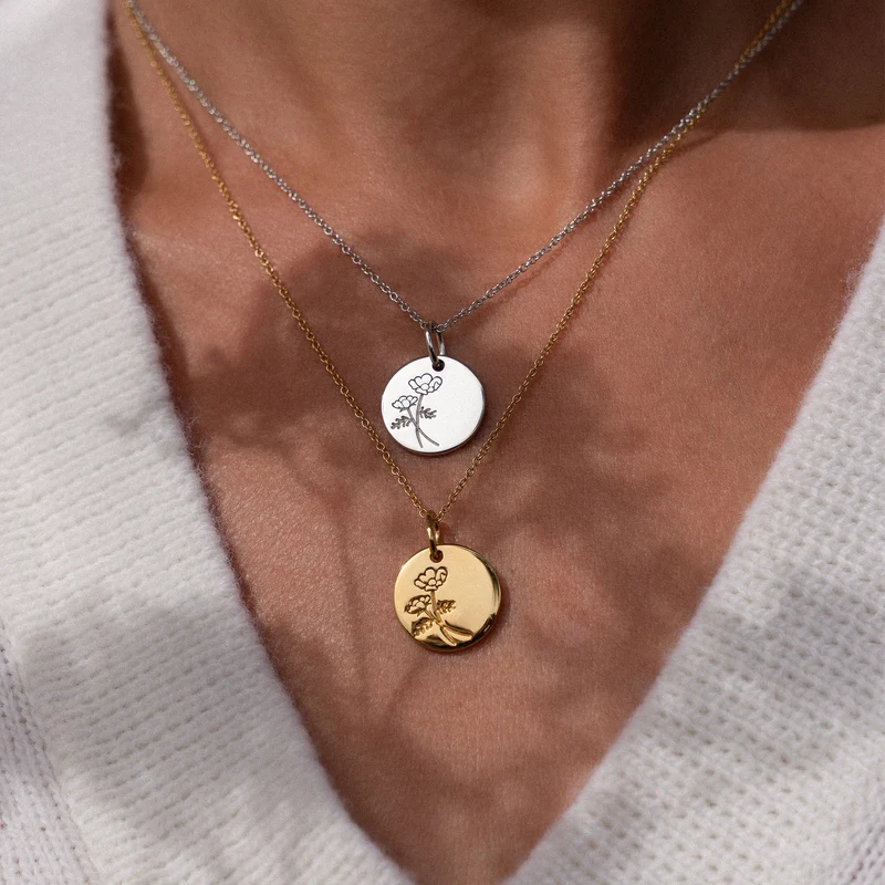 Violet Hamden Venus 925 Sterling Zilveren Ketting met geboortebloem VH340026-SEP