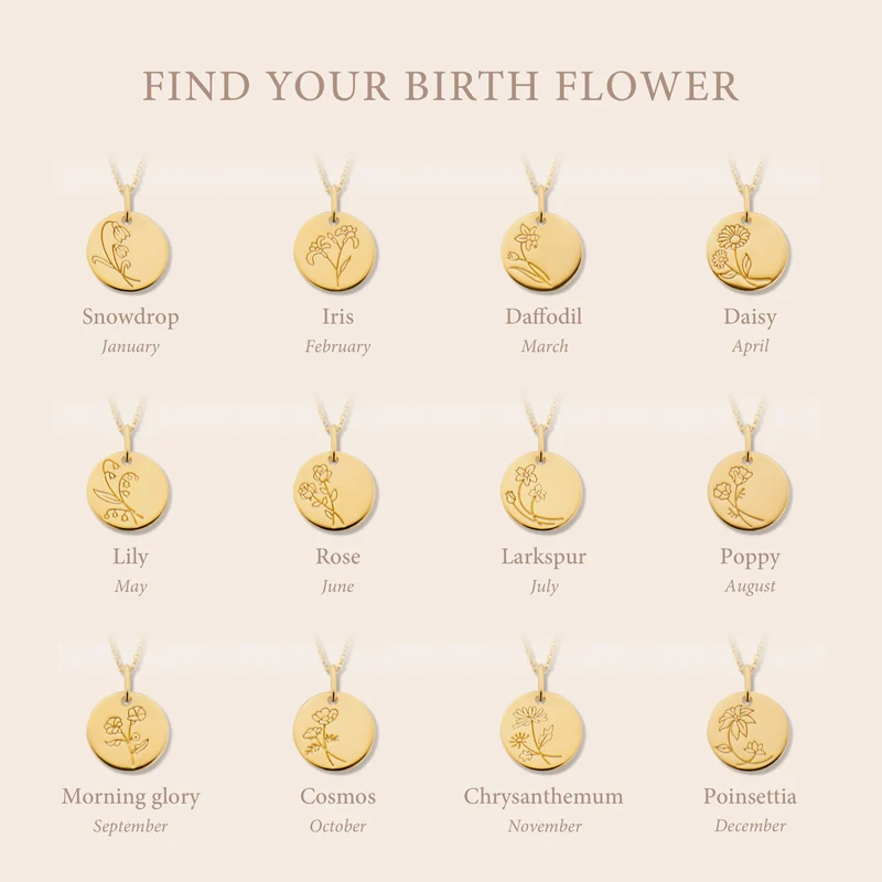 Violet Hamden Venus 925 Sterling Zilveren Gold Plated Ketting met Geboortebloem VH340025-NOV