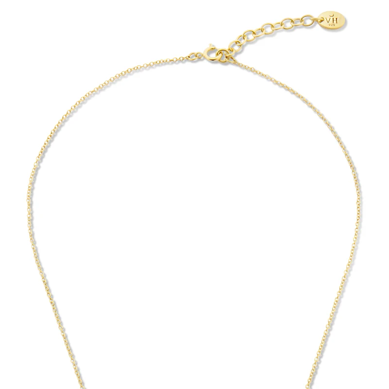 Violet Hamden Venus 925 Sterling Zilveren Gold Plated Ketting met Geboortebloem VH340025-NOV