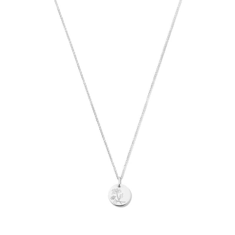 Violet Hamden Venus 925 Sterling Zilveren Ketting met Geboortebloem VH340026-JAN