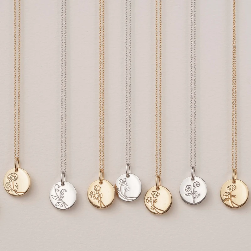 Violet Hamden Venus 925 Sterling Zilveren Ketting met Geboortebloem VH340026-JAN