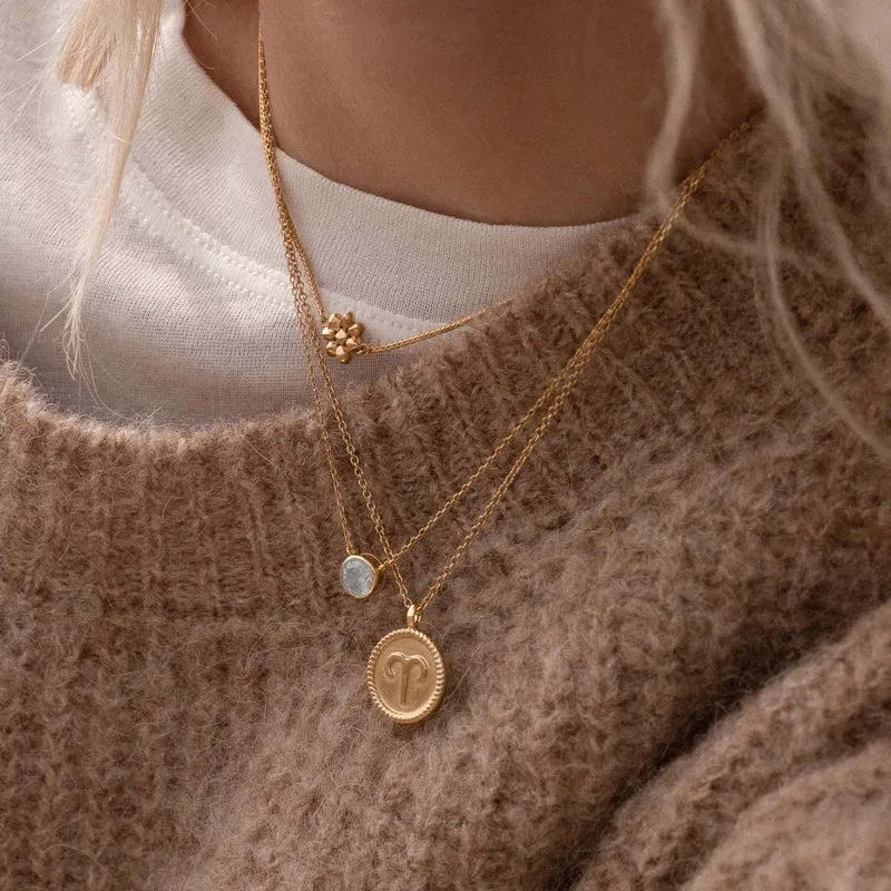 Violet Hamden Venus 925 Sterling Zilveren Gold Plated Ketting met Geboortesteen VH340010-NOV