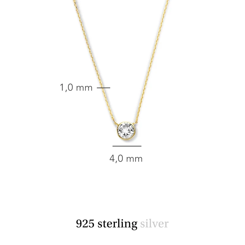 Violet Hamden Venus 925 Sterling Zilveren Gold Plated Ketting met Geboortesteen VH340010-NOV