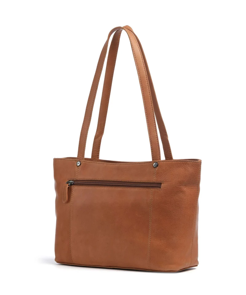 The Chesterfield Brand Wax Pull Up Cow Anira Bolsa shopping cognac