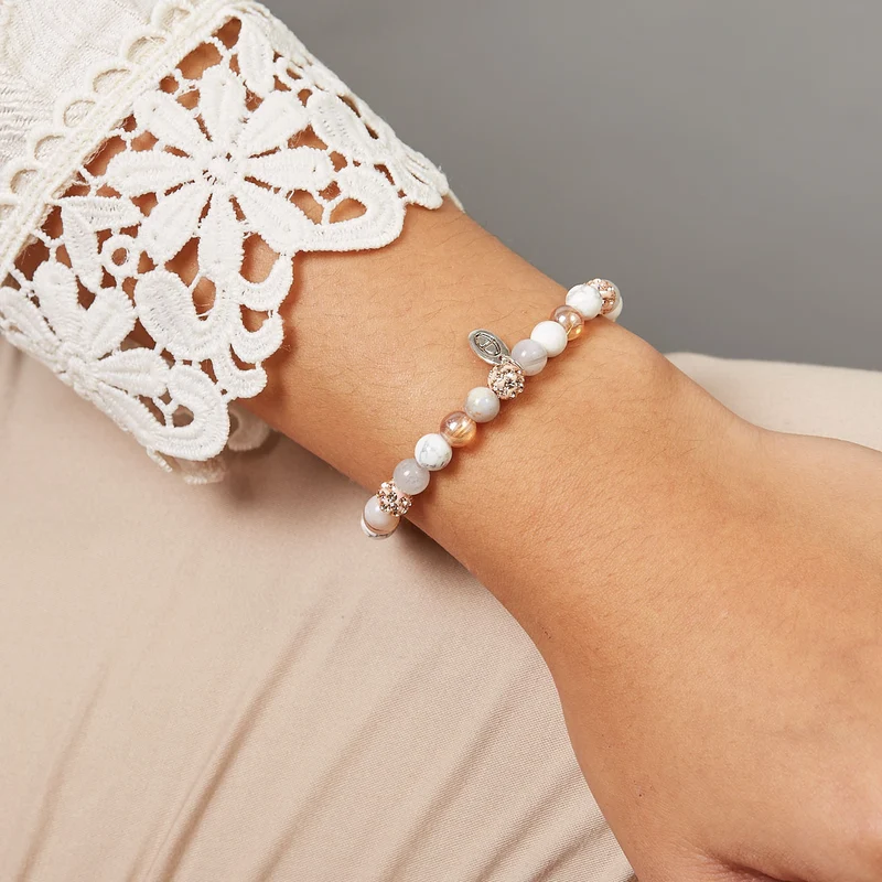 Karma Spiral Light and Lovely Bracelet 83592EL (Length: 17.50-19.00 cm)cm