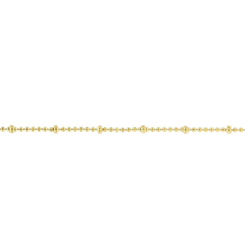 Karma 925 Sterling Silver Gold-coloured Dots Diamonds Bracelet 94127GP (Length: 16.50 - 19.00 cm)