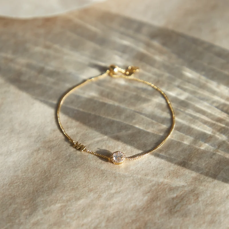 Michael Kors Premium 925 Sterling Silver Gold-coloured Bracelet MKC1206AN710 (Length: 22.00 cm)