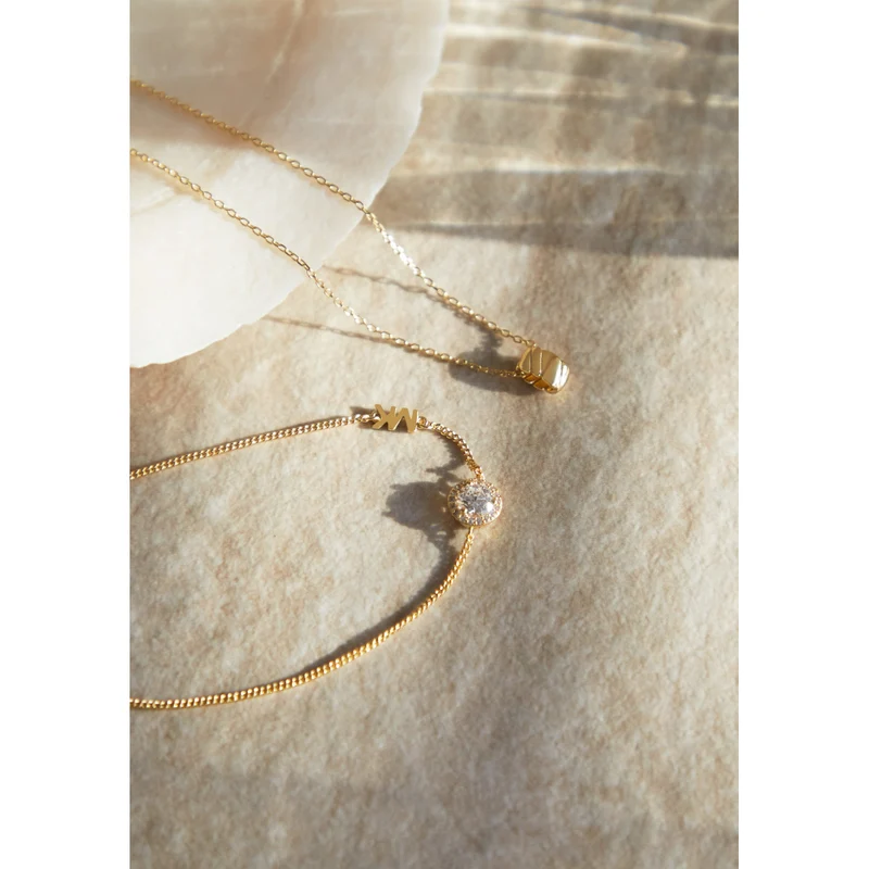 Michael Kors Premium 925 Sterling Silver Gold-coloured Bracelet MKC1206AN710 (Length: 22.00 cm)