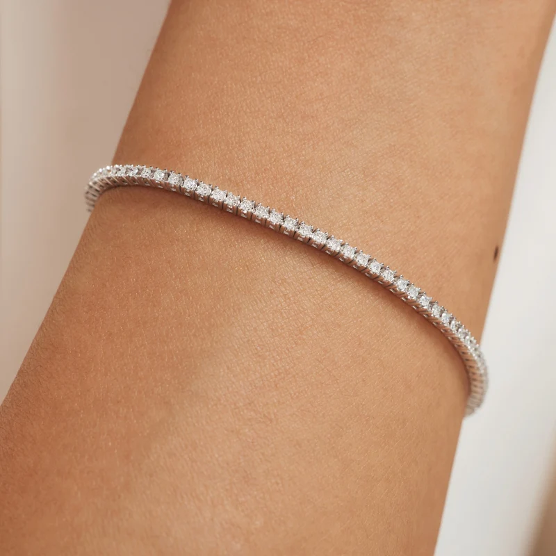 Isabel Bernard De la Paix Madeline 14 Karaat Witgouden Tennis Armband | Diamant 1.08 ct | IBD320006