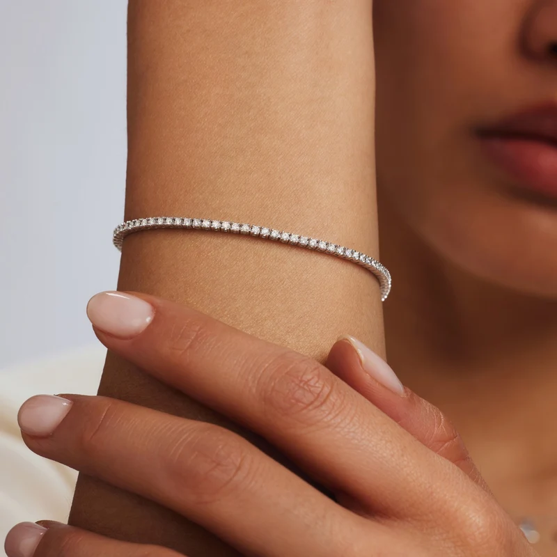 Isabel Bernard De la Paix Madeline 14 Karaat Witgouden Tennis Armband | Diamant 1.08 ct | IBD320006