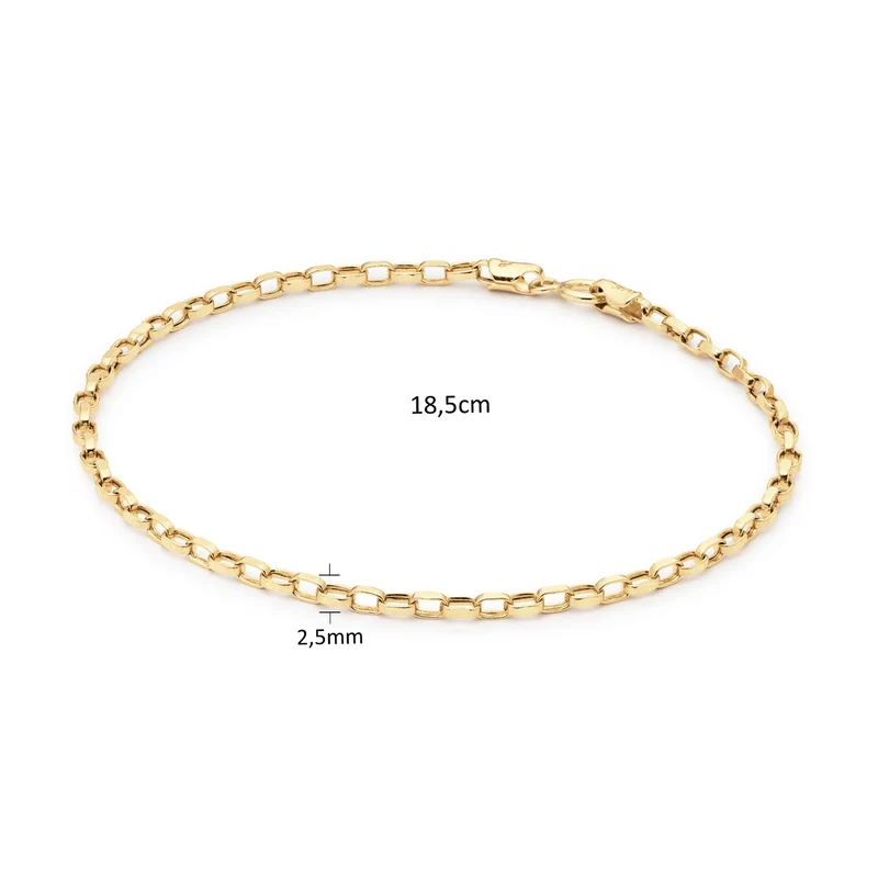 Jackie Gold Cannes 14 Karaats Gouden Armband 585 JKB25.505