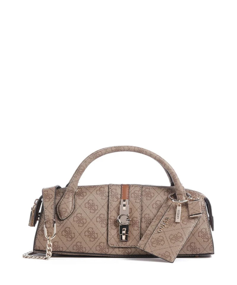 Guess Yvonne Logo Mini Bolso de mano latte logo