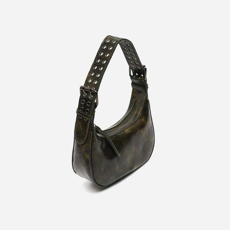 Iloas bolso de hombro con asa regulable y detalles metálicos ED.