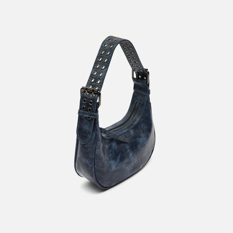 Iloas bolso de hombro con asa regulable y detalles metálicos ED.