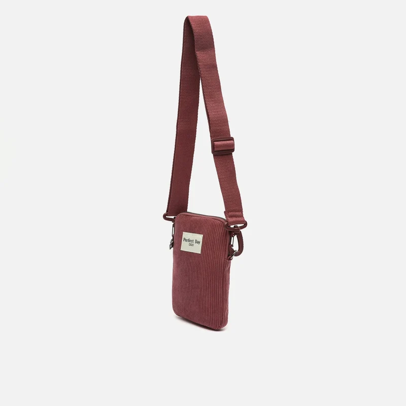 Leonci bolso bandolera mini para móvil con tejido de pana ED.
