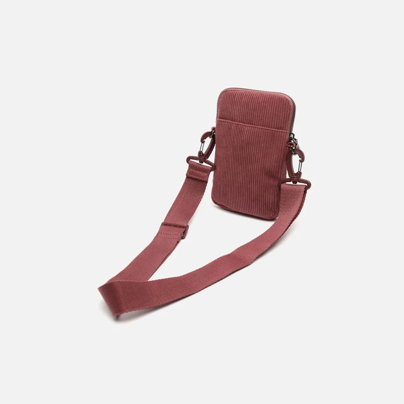 Leonci bolso bandolera mini para móvil con tejido de pana ED.