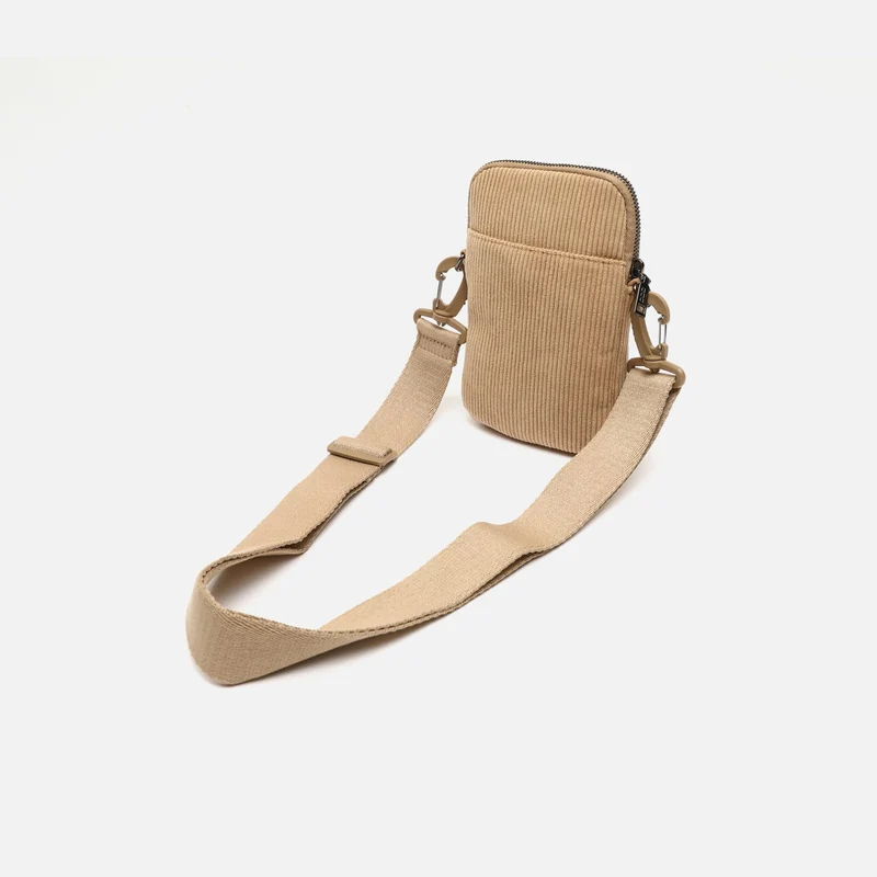 Leonci bolso bandolera mini para móvil con tejido de pana ED.