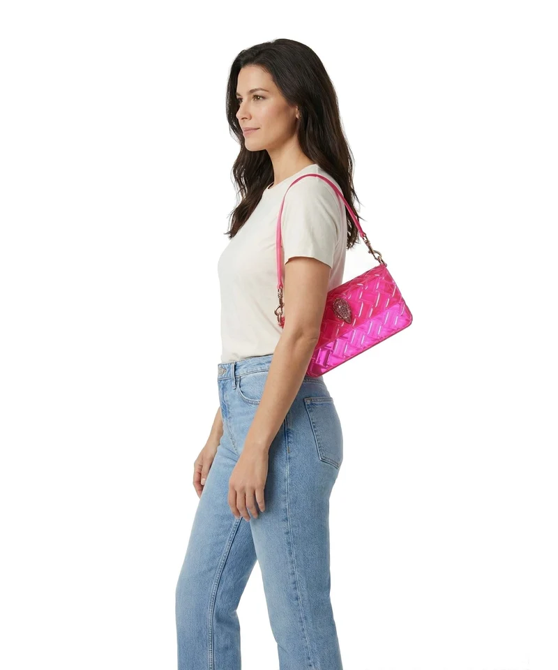Kurt Geiger Jelly Kensington Bolso de hombro fuchsia