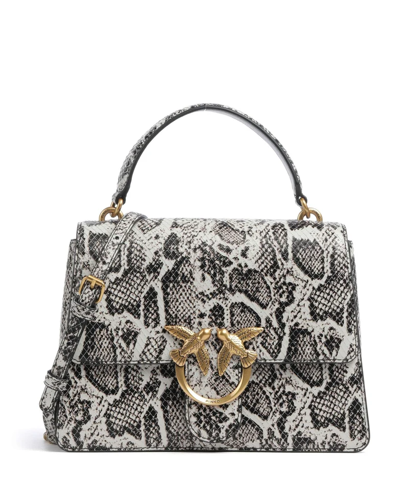 Pinko Love One Classic Bolso de mano roccia/nero/antique gold
