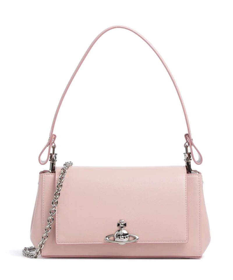 Vivienne Westwood Hazel Smooth Medium Bolso de hombro pastel pink