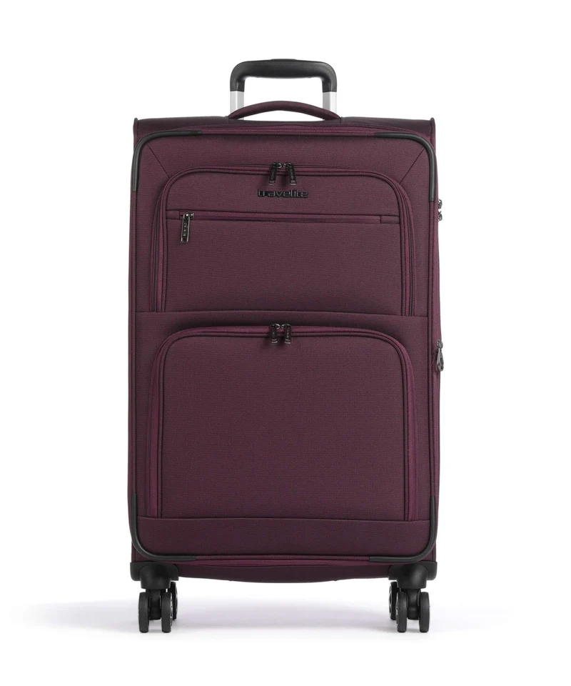 Travelite Cubis Maleta con 4 ruedas berry