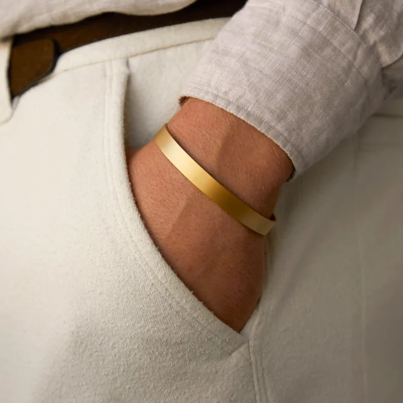 Mats Meier Annecy goud kleurig stalen armband MM320015