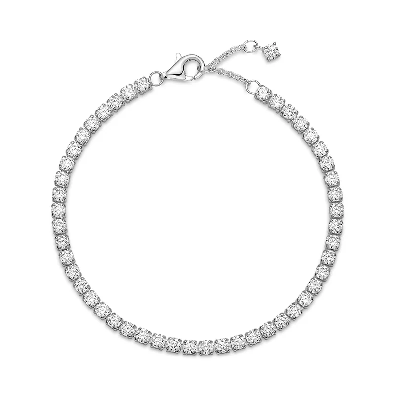 Pandora Timeless 925 Sterling Silver Sparkling Tennis Bracelet 591469C01-16 (Length: 16.00 cm)