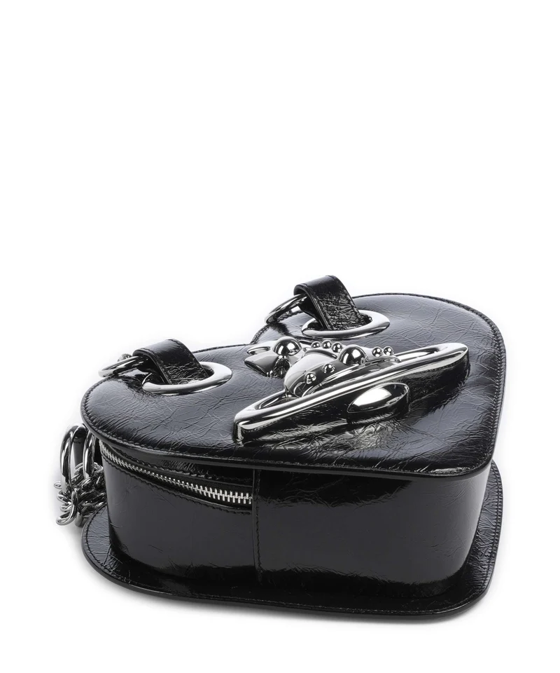 Vivienne Westwood Juliet Heart Naplak Bolso de mano black