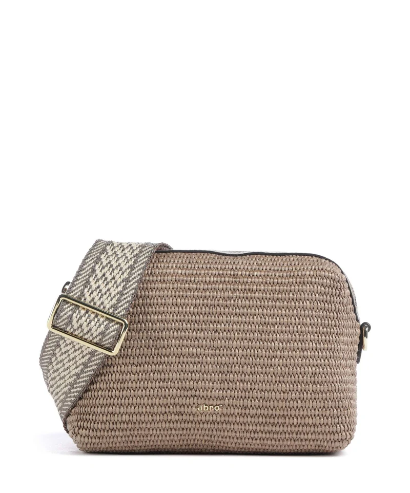 Abro Raffia Kaia Bandolera siena