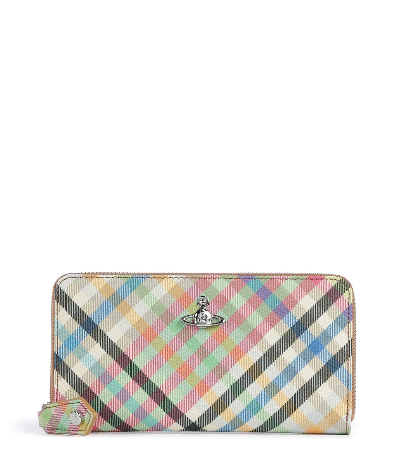 Vivienne Westwood Buccia D'Arancia Classic Monedero heather plaid