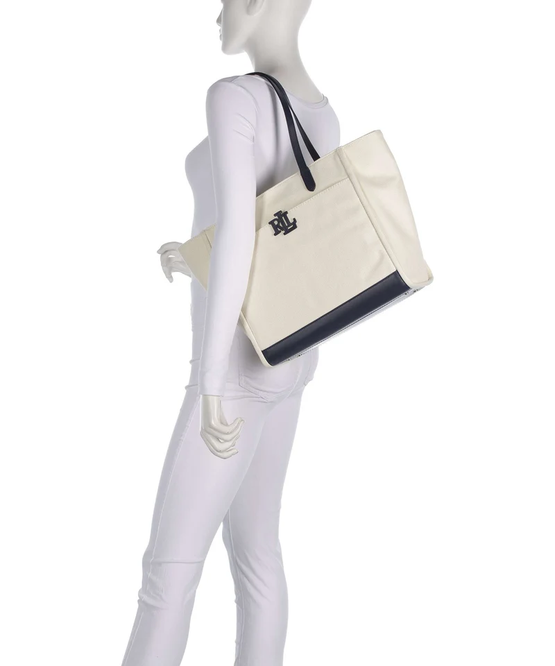 Lauren Ralph Lauren Cameryn Large Bolsa shopping natural/refined navy