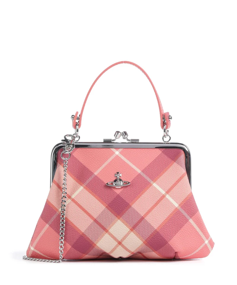Vivienne Westwood Granny Frame Buccia D'Arancia Bolso de mano fraser pink