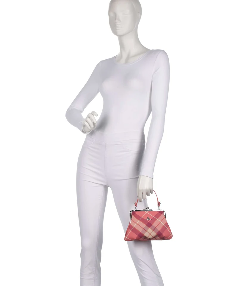 Vivienne Westwood Granny Frame Buccia D'Arancia Bolso de mano fraser pink