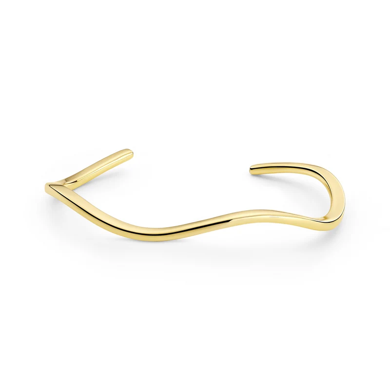 Sif Jakobs Ellera Waves Pianura Bangle Vergulde Armband SJ-BG3879-YG