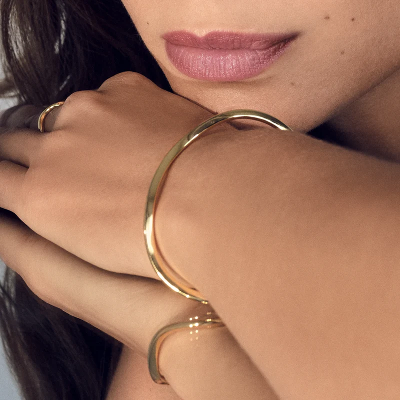 Sif Jakobs Ellera Waves Pianura Bangle Vergulde Armband SJ-BG3879-YG