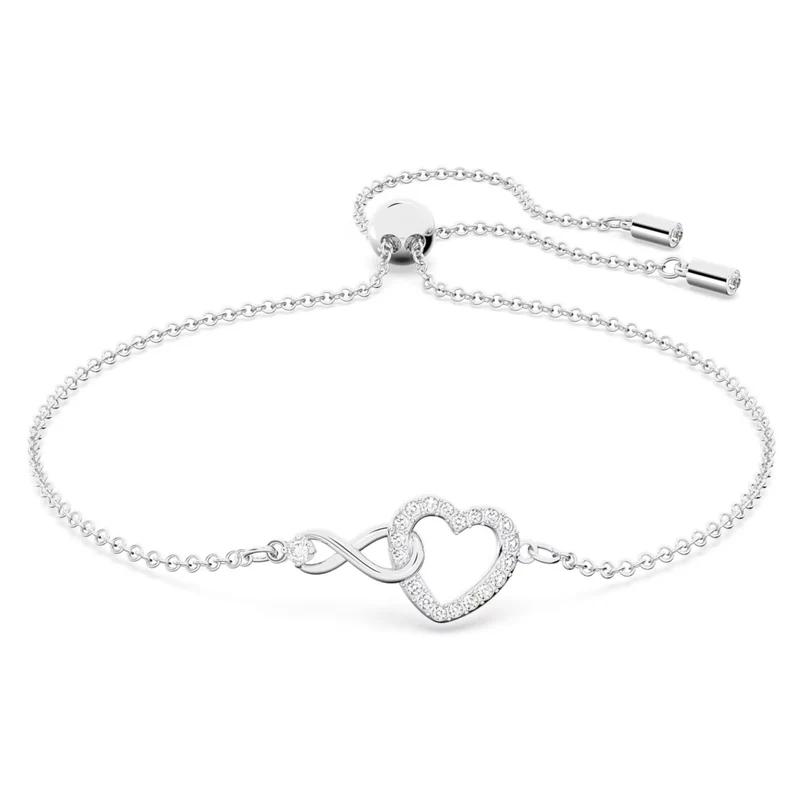 Swarovski Infinity Silver-coloured Bracelet 5524421 (Length: 24.00 cm)