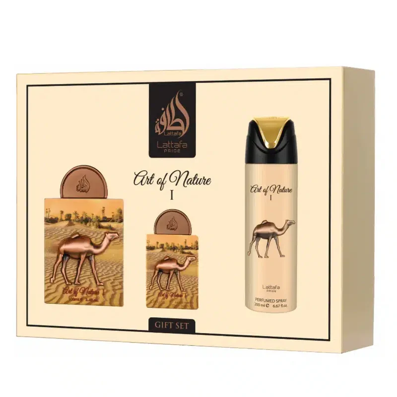 Lattafa Pride Art of Nature I EDP 100 ML + EDP 20 ML + Body Spray 200 ML